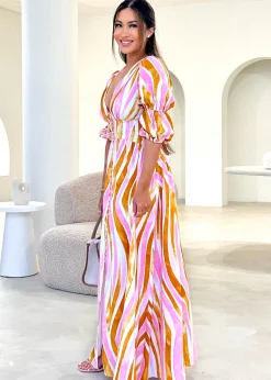 Women Gingham & Heels Maxi>Abriella Maxi Dress