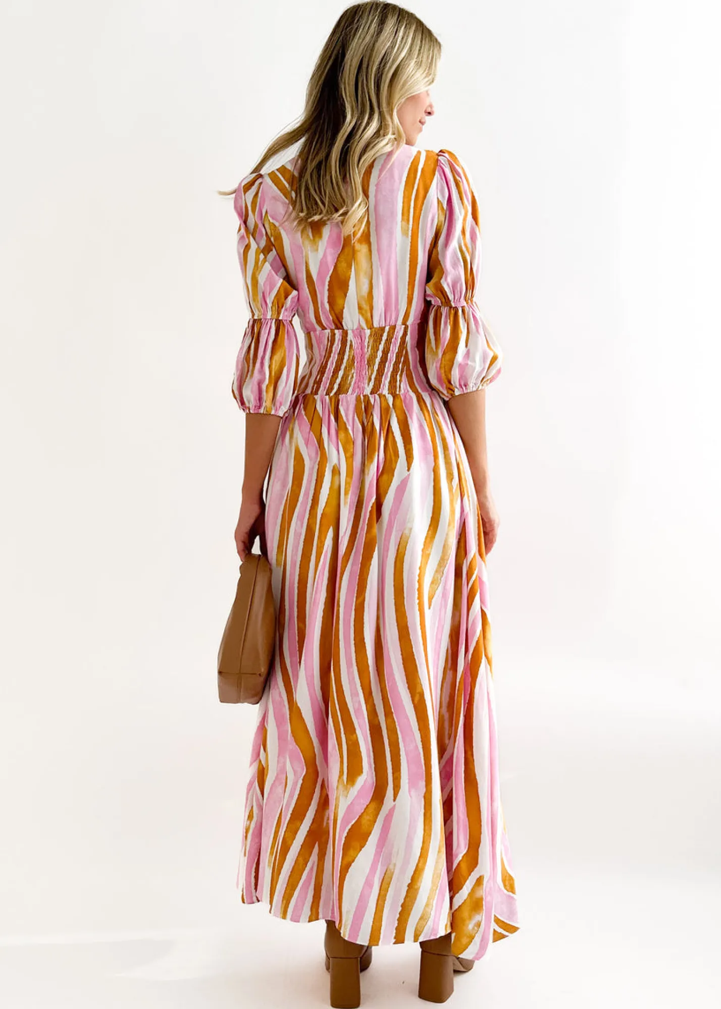 Women Gingham & Heels Maxi>Abriella Maxi Dress