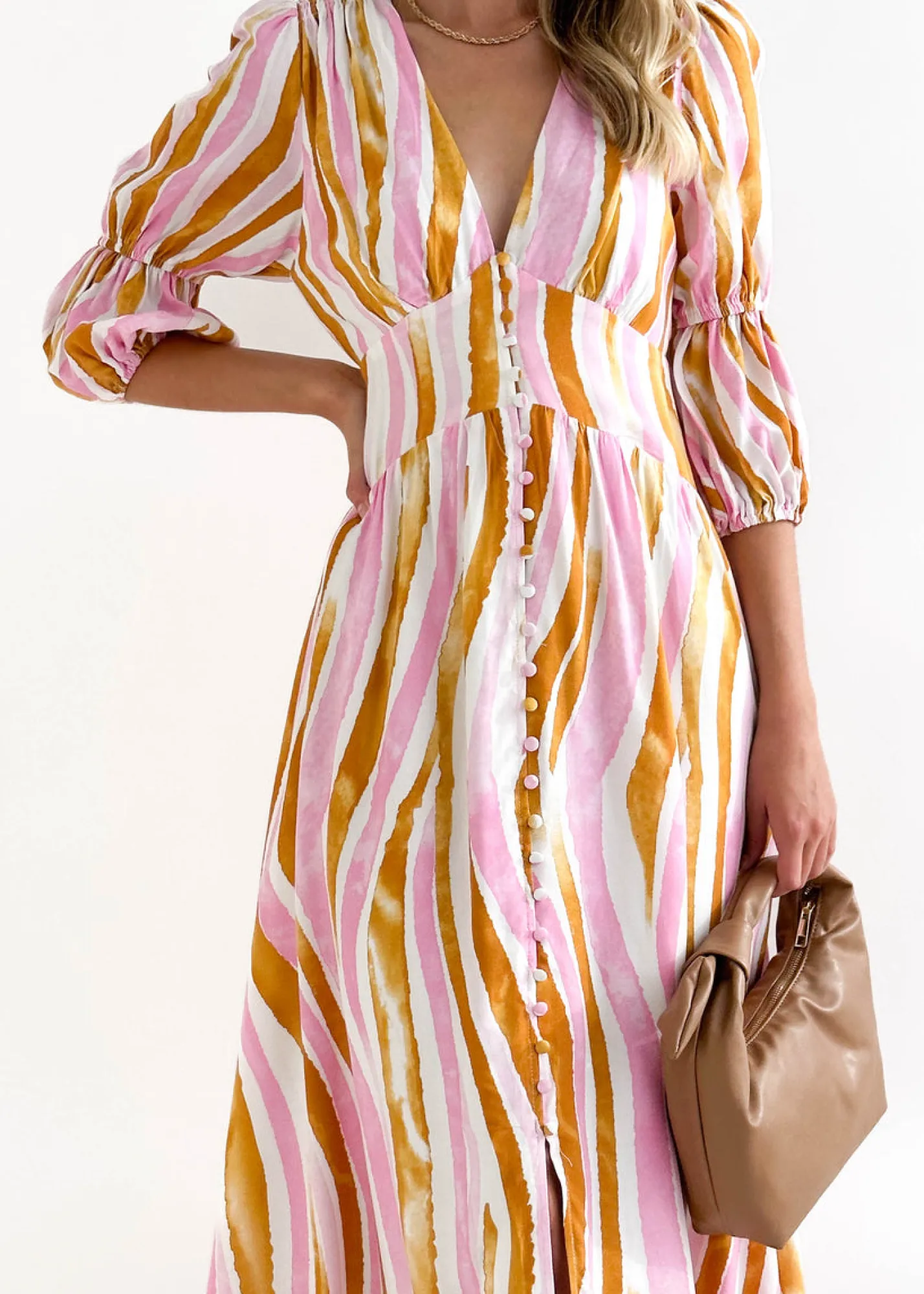 Women Gingham & Heels Maxi>Abriella Maxi Dress