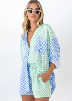 Women Gingham & Heels Shorts><noscript><img width=
