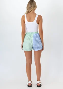 Women Gingham & Heels Shorts><noscript><img width=