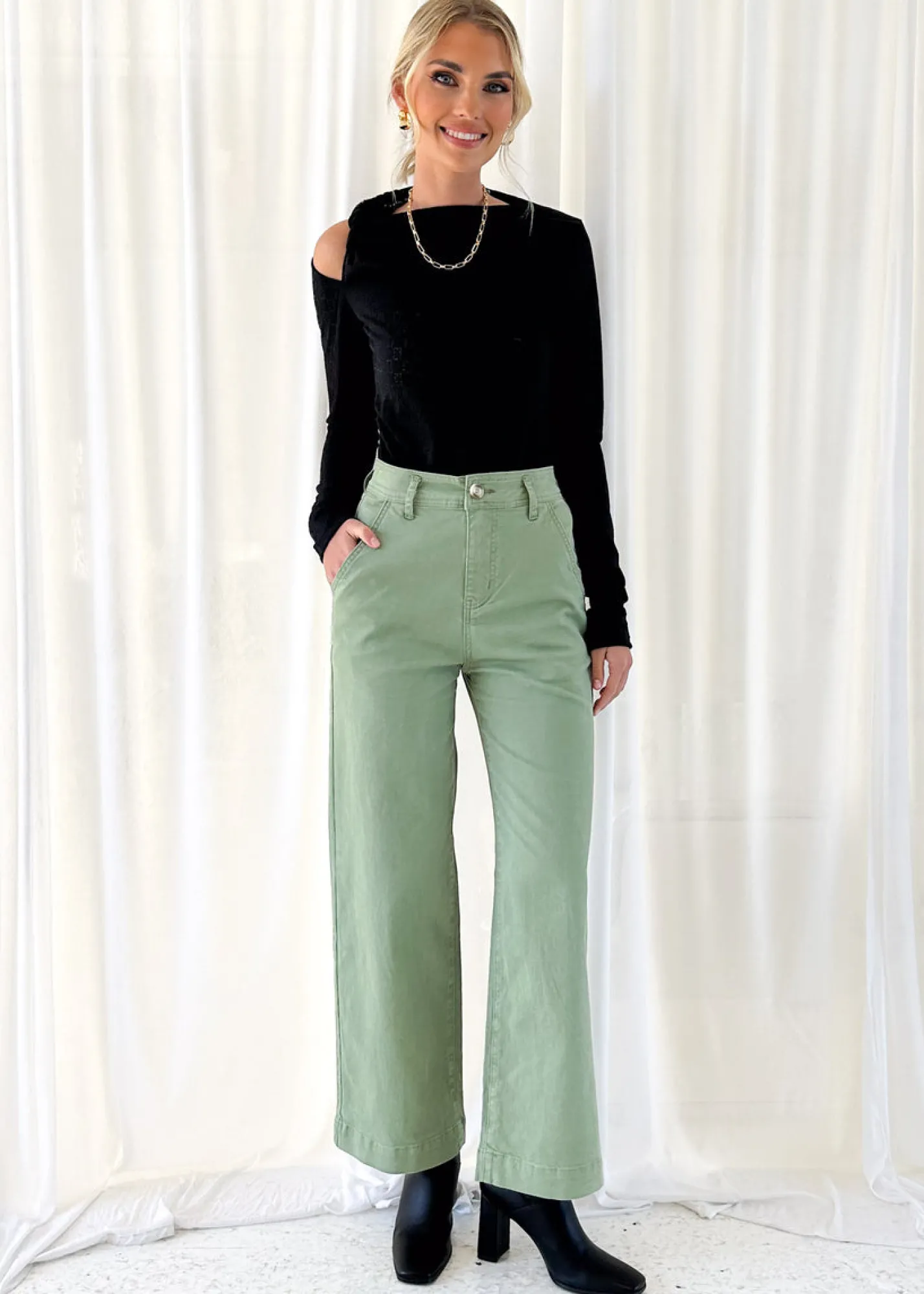 Women Gingham & Heels Jeans>Addie Stretch Jeans