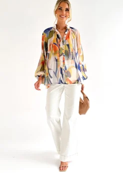 Women Gingham & Heels Blouses><noscript><img width=
