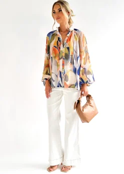 Women Gingham & Heels Blouses><noscript><img width=