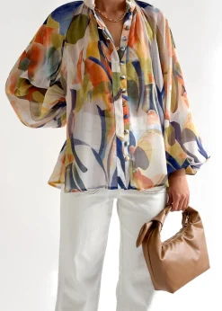 Women Gingham & Heels Blouses><noscript><img width=