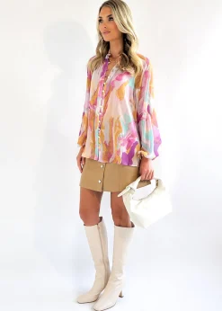 Women Gingham & Heels Blouses><noscript><img width=