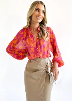 Women Gingham & Heels Blouses>Adeena Blouse