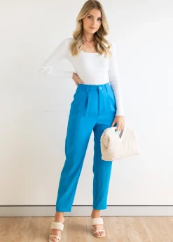 Women Gingham & Heels Pants><noscript><img width=
