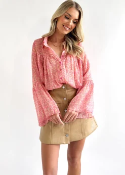 Women Gingham & Heels Blouses>Aizelle Blouse