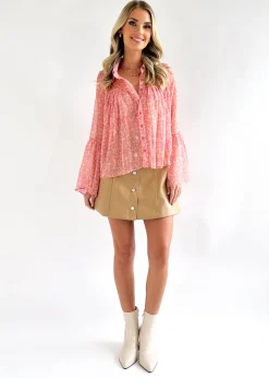 Women Gingham & Heels Blouses>Aizelle Blouse