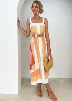 Women Gingham & Heels Maxi>Aldiana Maxi Dress