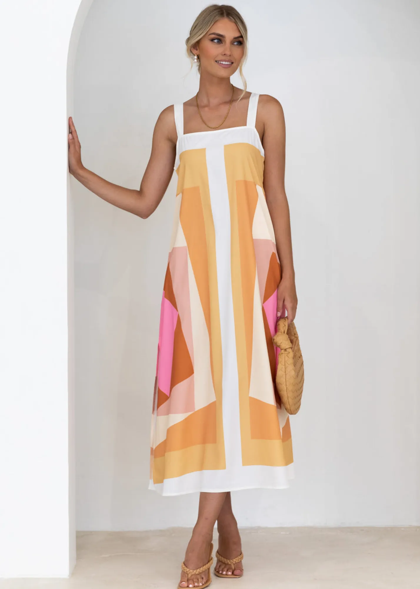 Women Gingham & Heels Maxi>Aldiana Maxi Dress