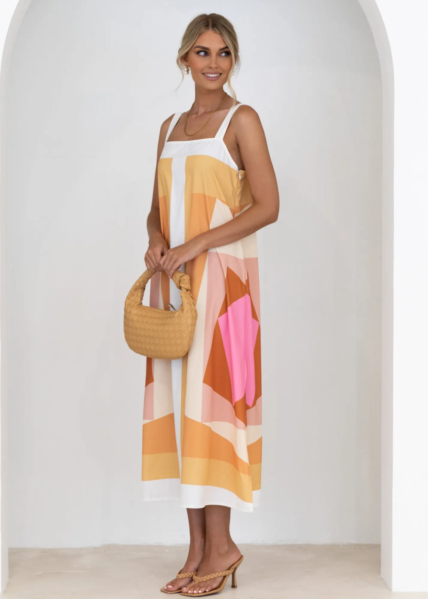 Women Gingham & Heels Maxi>Aldiana Maxi Dress
