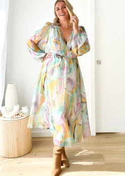 Women Gingham & Heels Maxi>Aleida Maxi Dress