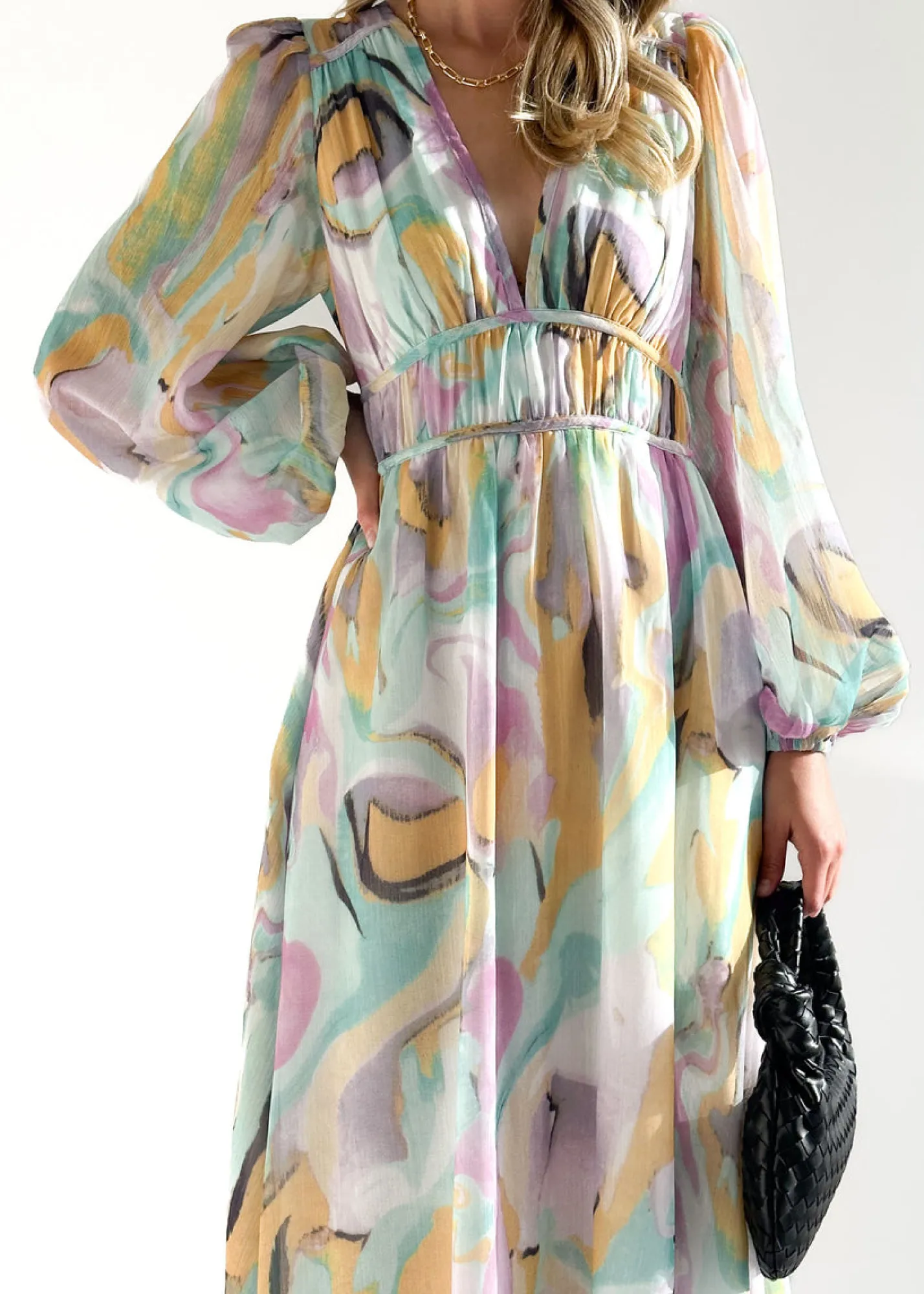 Women Gingham & Heels Maxi>Aleida Maxi Dress