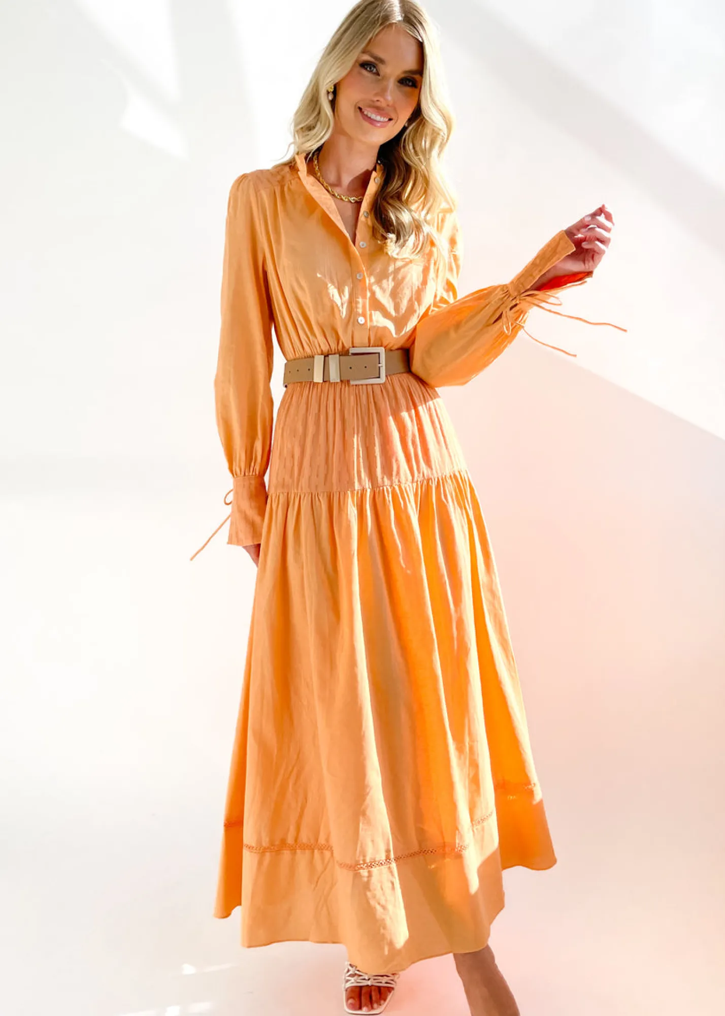 Women Gingham & Heels Maxi>Aletha Maxi Dress
