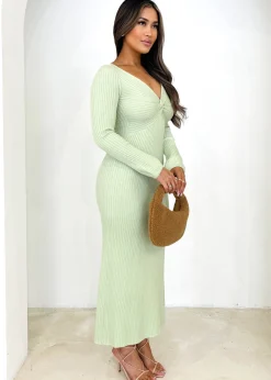 Women Gingham & Heels Knit Dresses><noscript><img width=