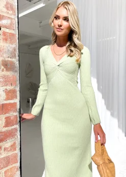Women Gingham & Heels Knit Dresses><noscript><img width=