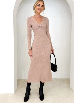 Women Gingham & Heels Knit Dresses><noscript><img width=