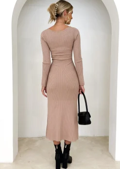 Women Gingham & Heels Knit Dresses><noscript><img width=