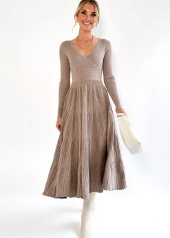 Women Gingham & Heels Knit Dresses><noscript><img width=