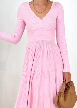 Women Gingham & Heels Knit Dresses><noscript><img width=