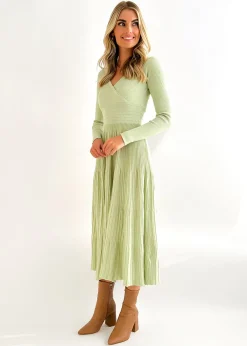 Women Gingham & Heels Knit Dresses><noscript><img width=