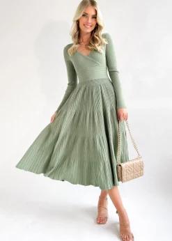 Women Gingham & Heels Knit Dresses><noscript><img width=