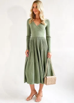 Women Gingham & Heels Knit Dresses><noscript><img width=