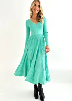 Women Gingham & Heels Knit Dresses><noscript><img width=