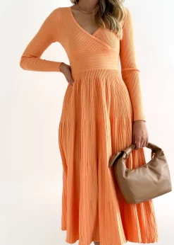 Women Gingham & Heels Knit Dresses>Alise Knit Midi Dress