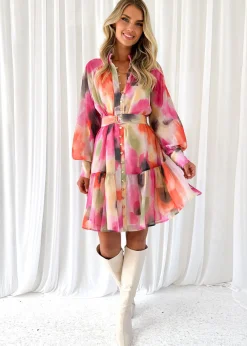 Women Gingham & Heels Short>Alizze Dress
