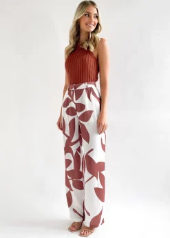 Women Gingham & Heels Pants><noscript><img width=
