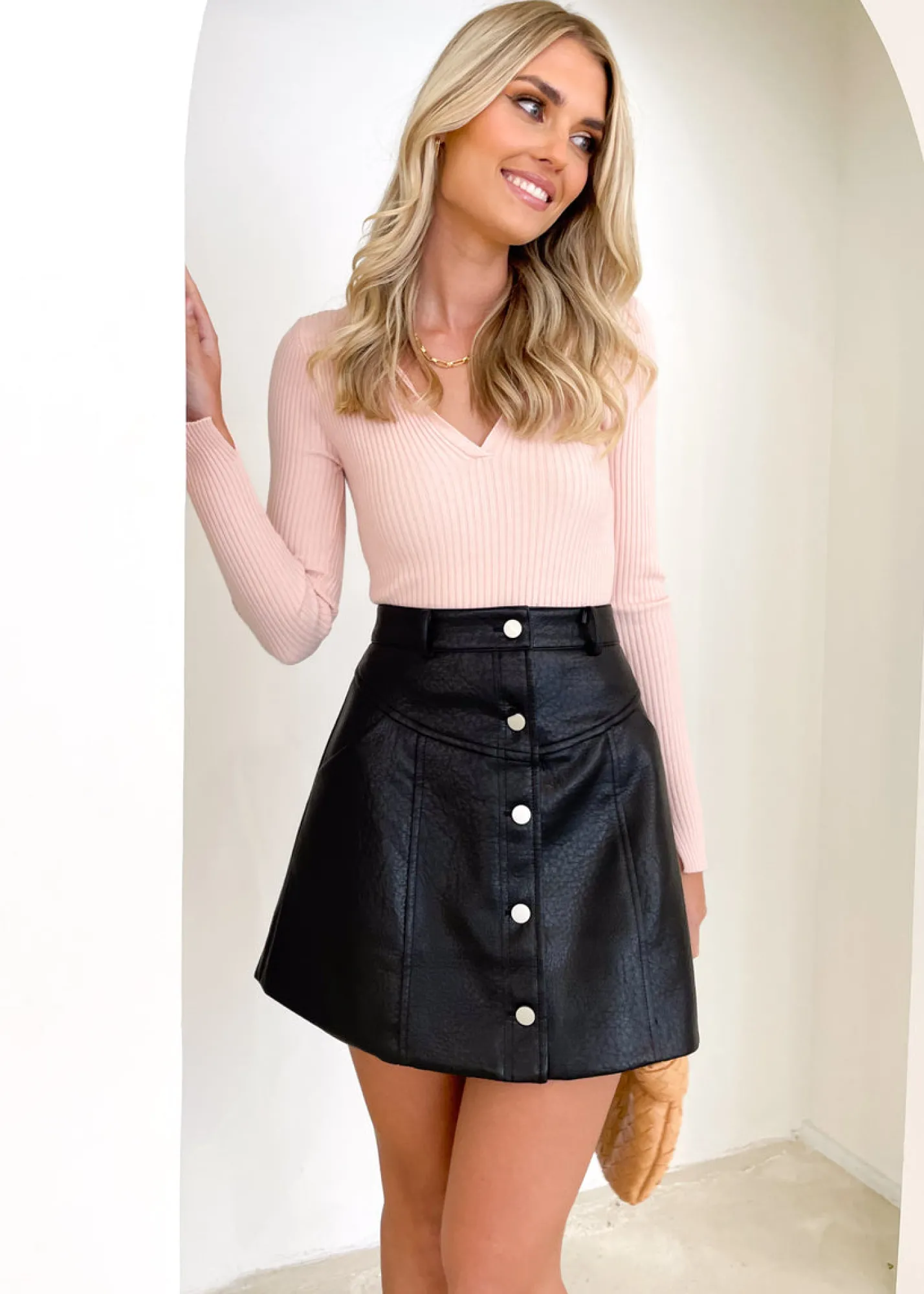 Women Gingham & Heels Knit Tops>Allion Knit Top