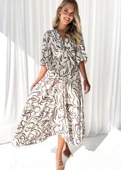Women Gingham & Heels Midi>Aloria Midi Dress