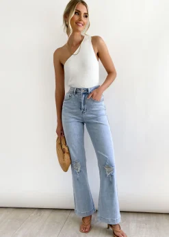 Women Gingham & Heels Jeans>Alyx High Rise Stretch Jean