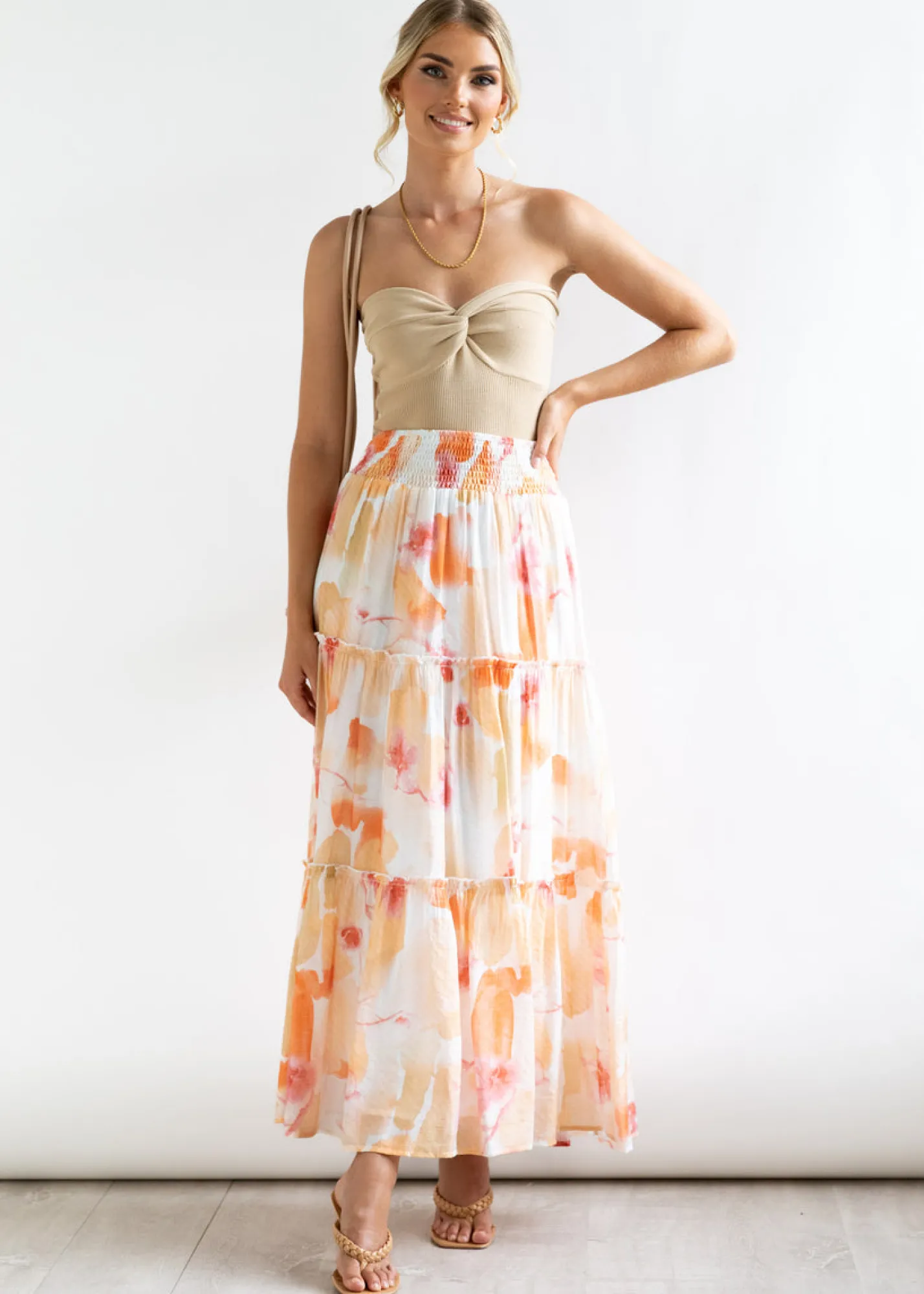 Women Gingham & Heels Skirts>Analee Maxi Skirt