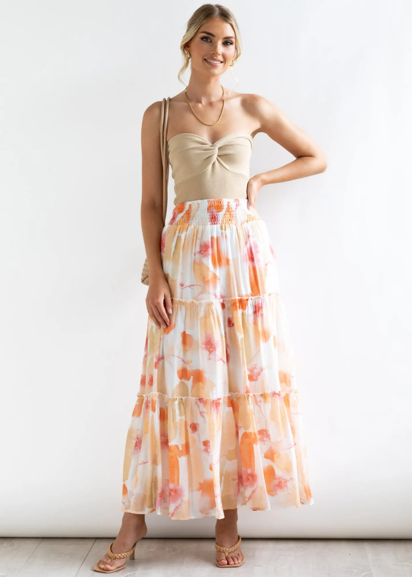 Women Gingham & Heels Skirts>Analee Maxi Skirt