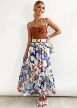 Women Gingham & Heels Skirts>Analee Maxi Skirt