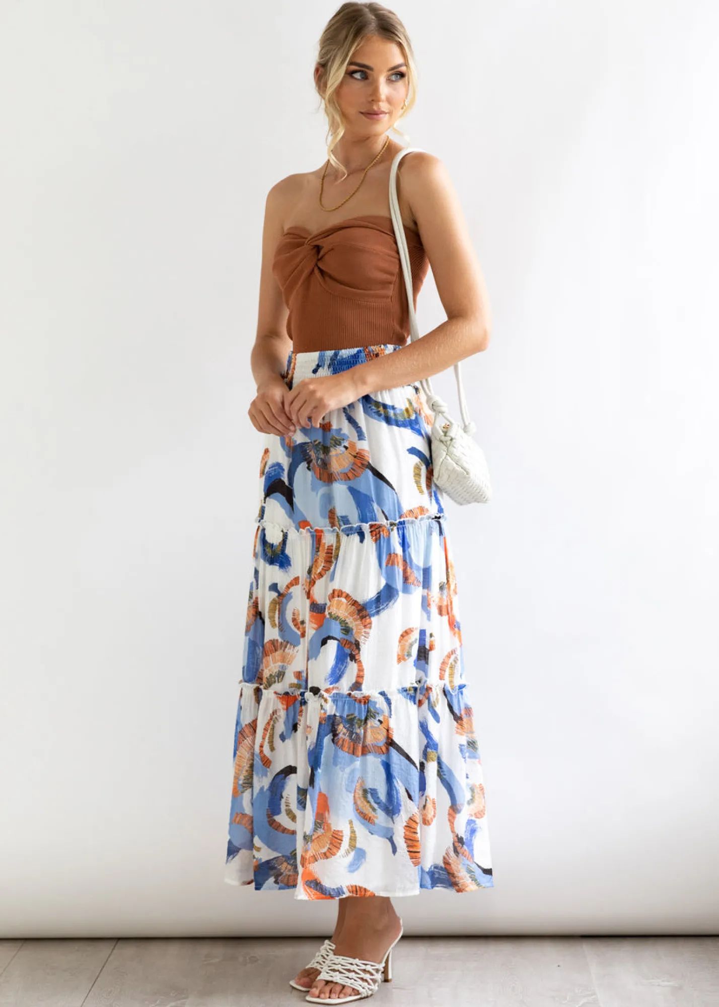 Women Gingham & Heels Skirts>Analee Maxi Skirt