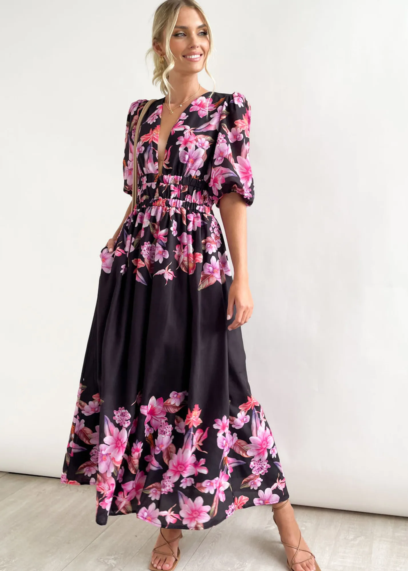 Women Gingham & Heels Maxi>Angiea Maxi Dress