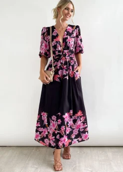 Women Gingham & Heels Maxi><noscript><img width=