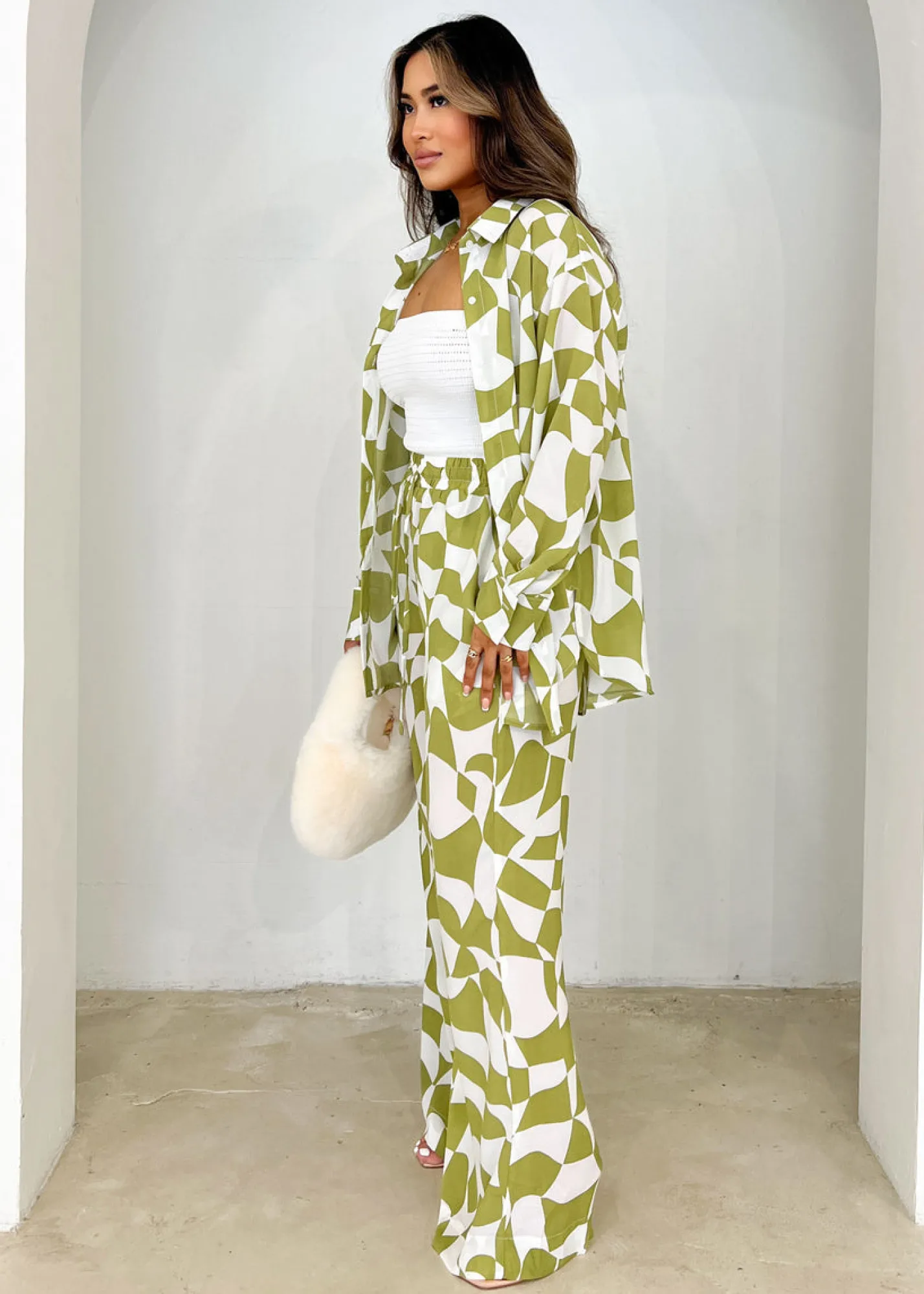 Women Gingham & Heels Sets>Antonella Pants