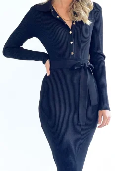 Women Gingham & Heels Knit Dresses><noscript><img width=