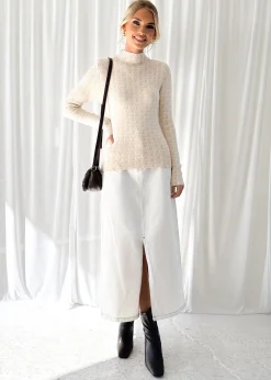 Women Gingham & Heels Knit Tops>Aubrey Knit Top