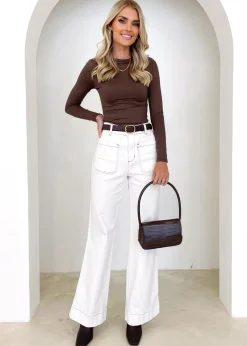 Women Gingham & Heels Basic Tops><noscript><img width=