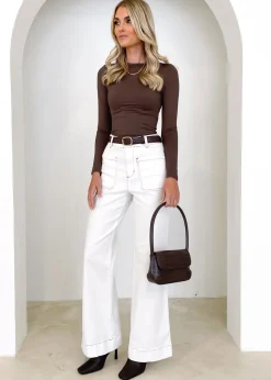 Women Gingham & Heels Basic Tops><noscript><img width=
