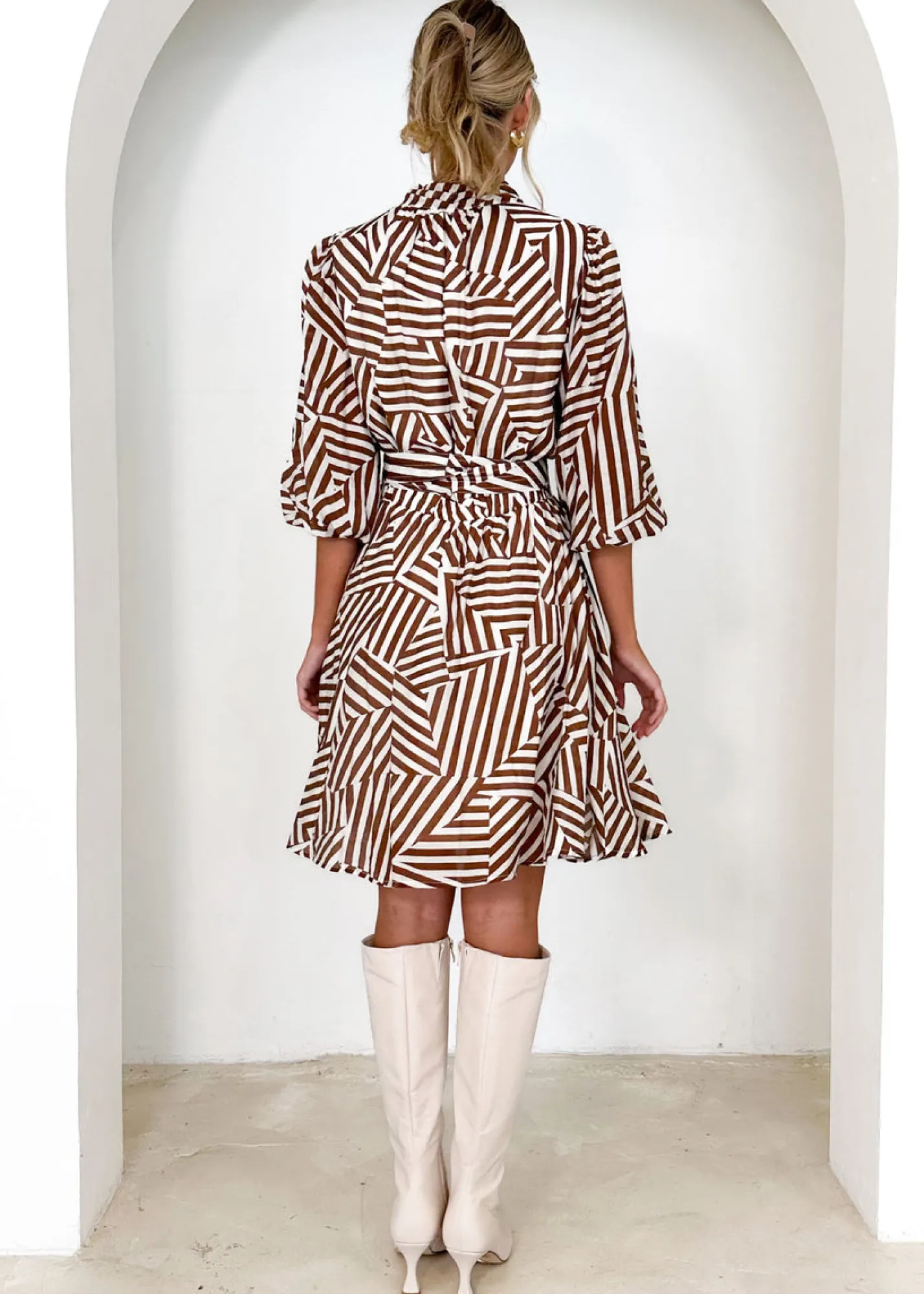 Women Gingham & Heels Short>Belma Dress