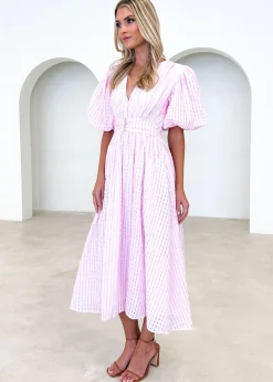 Women Gingham & Heels Midi><noscript><img width=