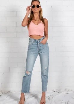 Women Gingham & Heels Knit Tops><noscript><img width=